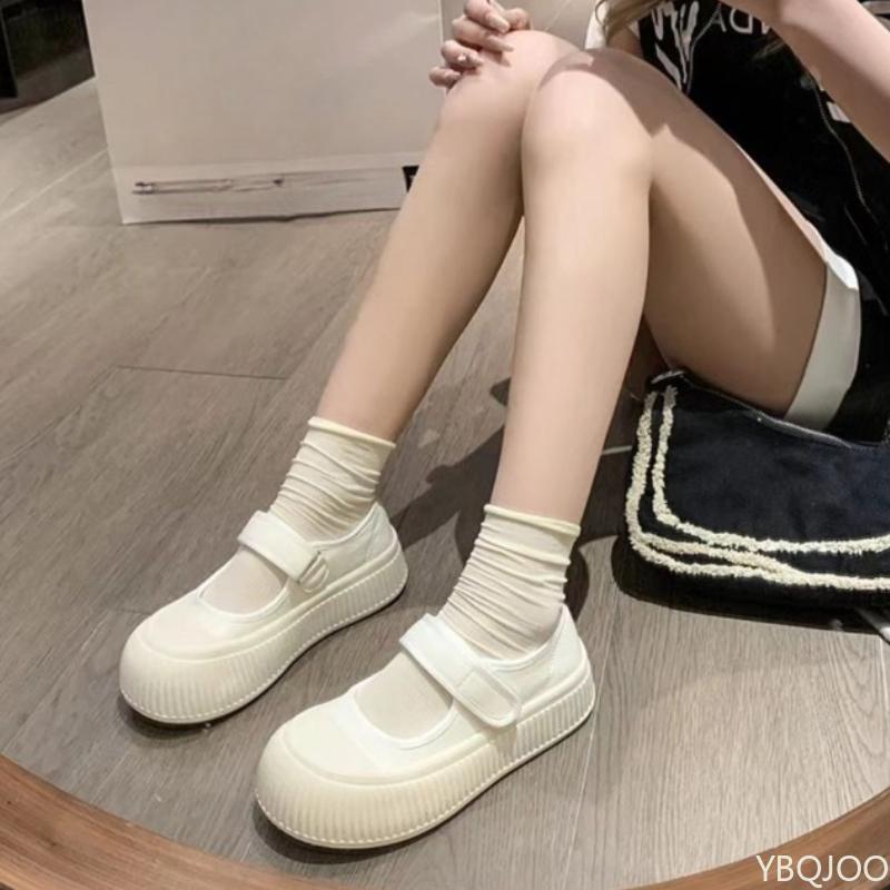 Women's Spring Summer New Board Shoes Thick Bottom Hollow Sandals Casual Sports Simple Comfortable Versatile White Shoes
