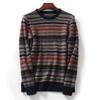 Men's Retro Striped Cashmere Sweater - 2022 Autumn/Winter Collection
