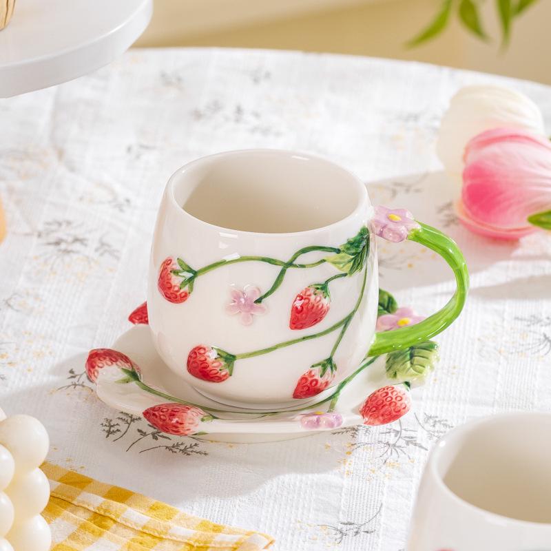 Hand-Painted Ceramic Coffee and Tea Cup for Girls – Stylish, High-Value Design
