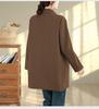 Women's Mid-Length Trench Coat - 2025 Autumn/Winter Korean Style, Casual & Versatile Literary Design