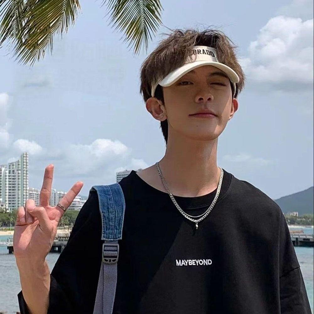 Men Cloth Letter Summer Baseball Caps Sun Hat Sun Hat Sunscreen Hat Visors Sports Hat Empty Top Cap