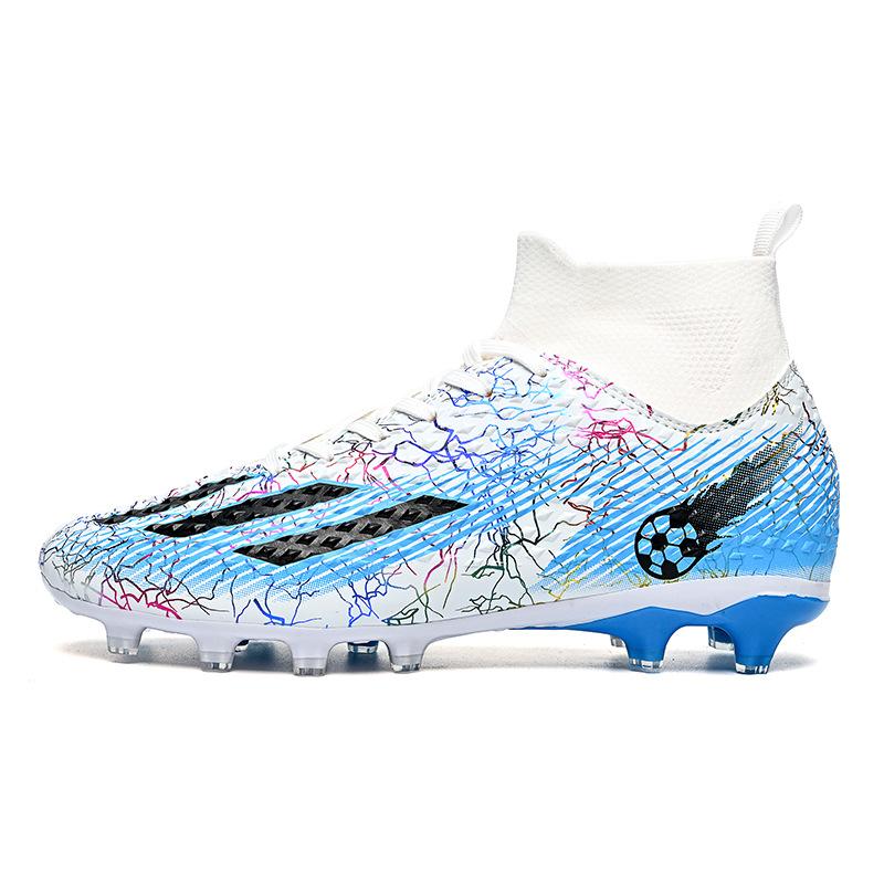 Große Größe neue Fußballschuhe High Top Herren- und Damen lange Stollen gebrochene Stollen Student Erwachsener professionelles Training Kunstrasen rutschfest
