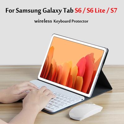 Case for Samsung Galaxy Tab S6 Lite 10.4 SM-P610 P615 / S6 10.5 T860 / S7 11 T870 T875 Wireless Keyboard Tablet Cover