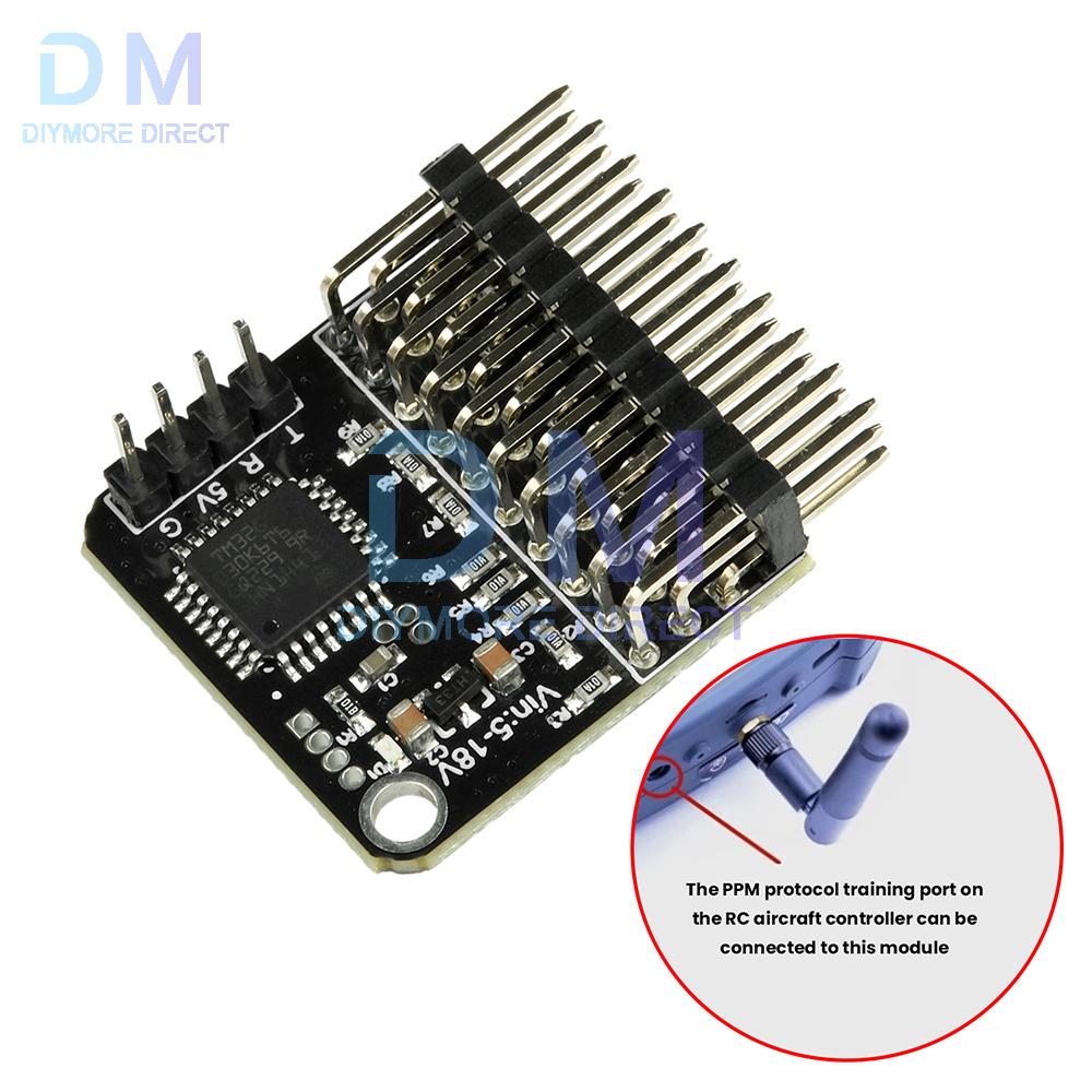 DC 5-18V 8-Channel Signal Converter Pwm Conversion Module Suitable For Fpv Unmanned Aerial Vehicle Receiver