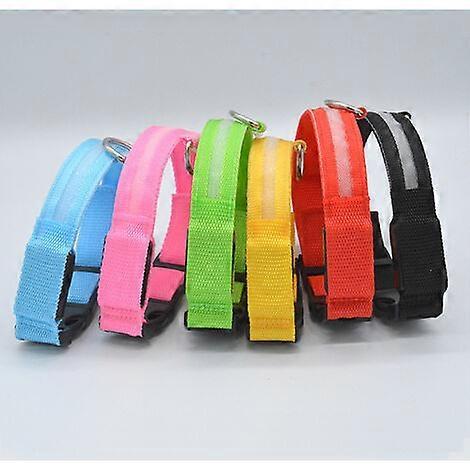 Light Up Dog Collar Lights for Night Clip On Dog Collar LED Bright and High Visibility Lighted,S,Yellow