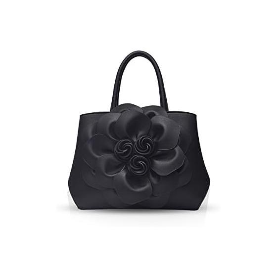 

[NICOLE & DORIS] Women s Handbag 3D Flower 2way Shoulder Bag Waterproof with Studs on the Bottom Luxury Elegant Women s Bag Handbag Stylish Cute PU