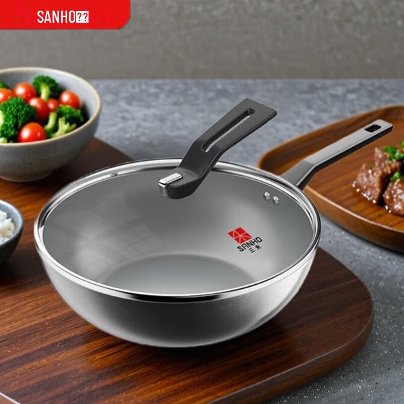 Sanhe Diamond Titanium Ceramic Non-stick Wok