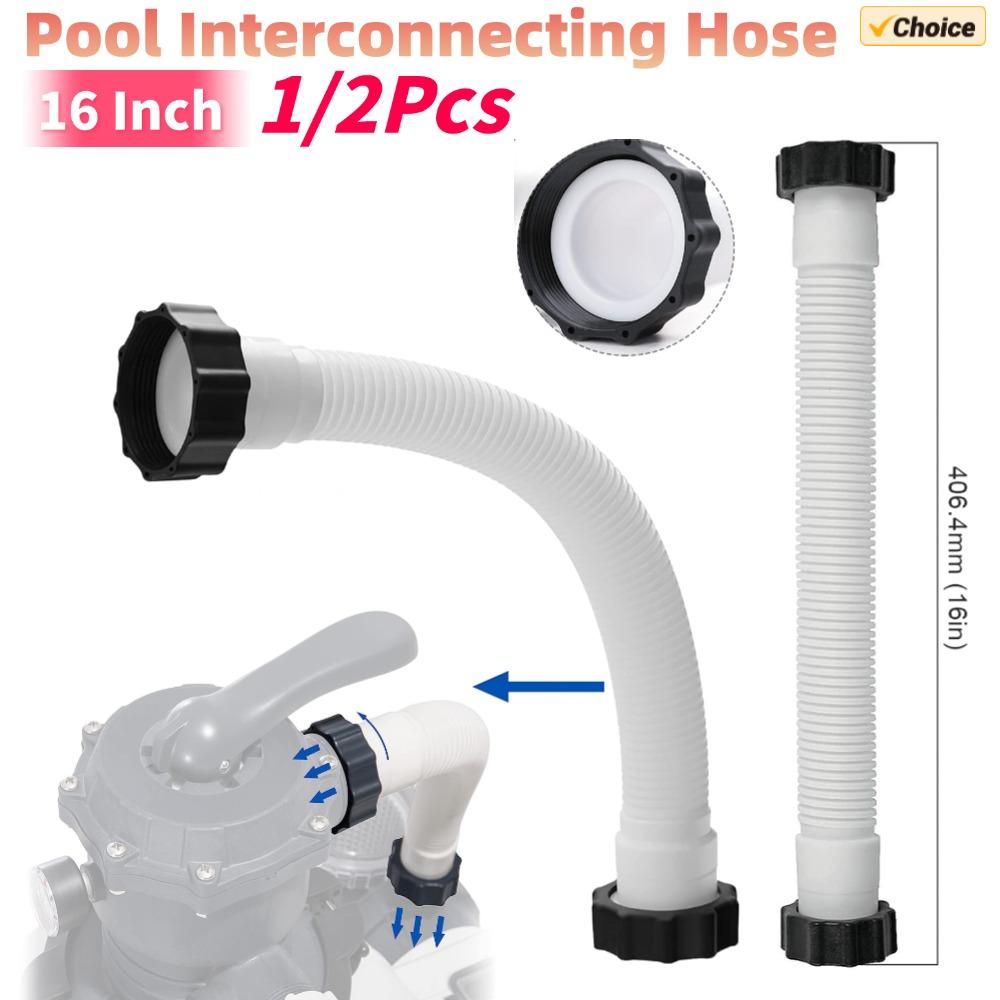 11535 Tuyau de Pompe de Piscine 16 Pouces Tuyaux de Piscine Tuyau d'Interconnexion pour Pompes Filtre Intex Systèmes d'Eau Salée pour Accessoires de Piscine Intex