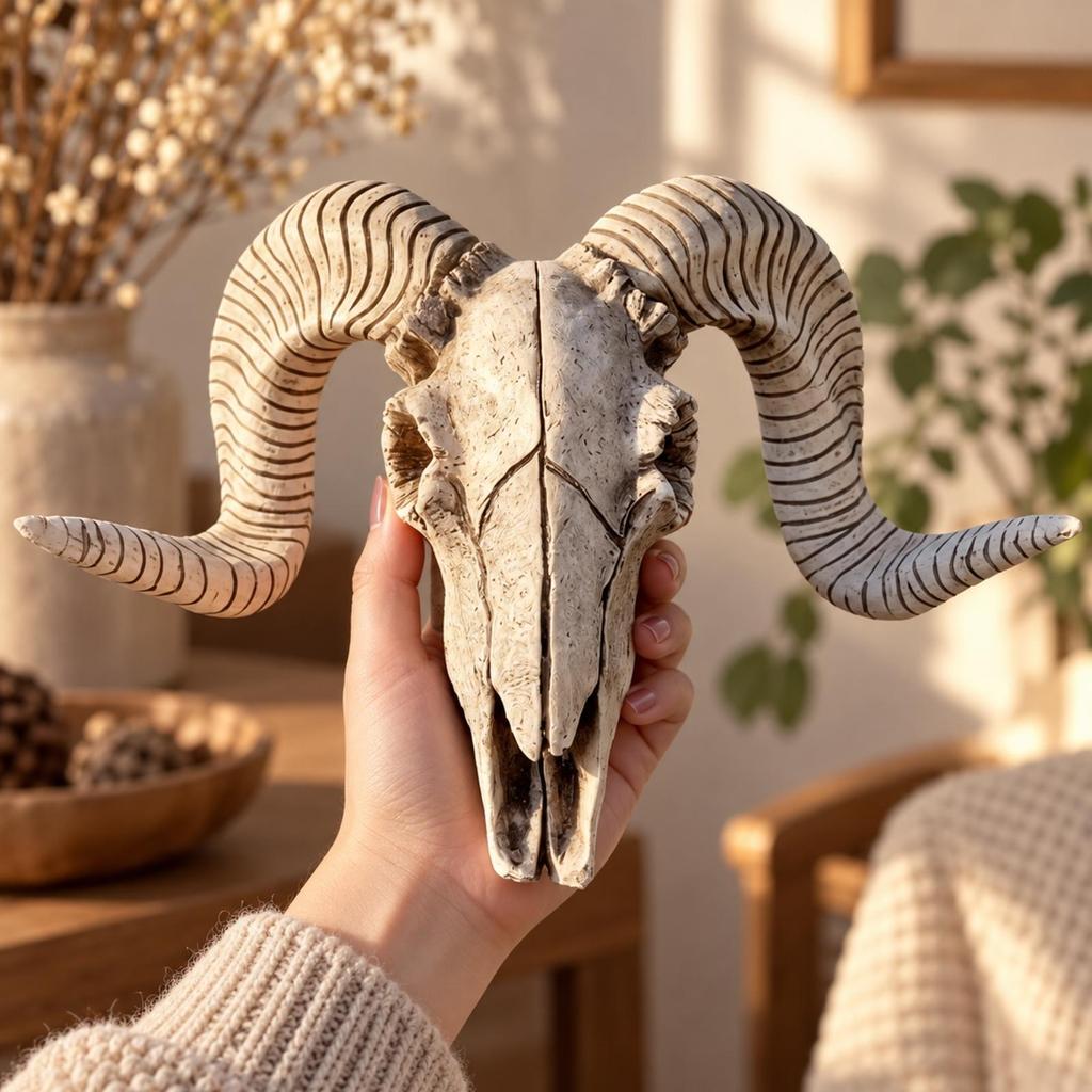 Resin Pickup Skull Wall Decoration Easy to Install for Living Room