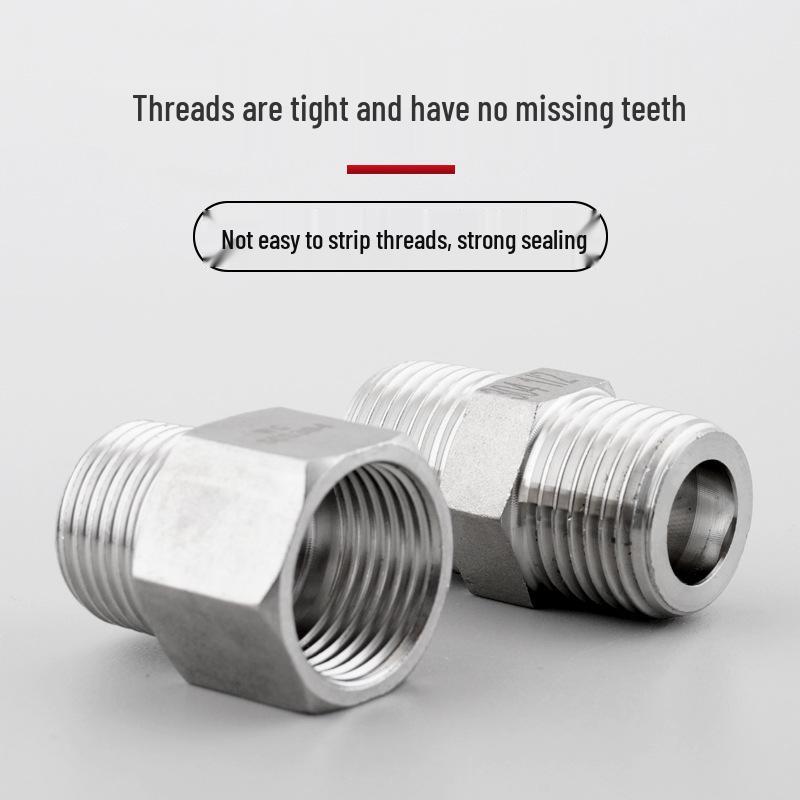 304 Stainless Steel Male Elbow Repair Nipple: Internal/External Thread Tee Water Pipe Fittings Set