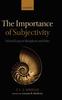 The The Importance of Subjectivity : Selected Essays In Metaphysics and Ethics Book