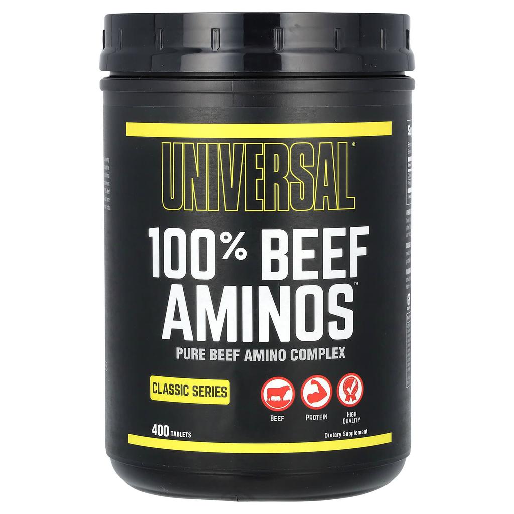 Universal U, Classic Series, 100% Beef Amino Acids, 400 Tablets