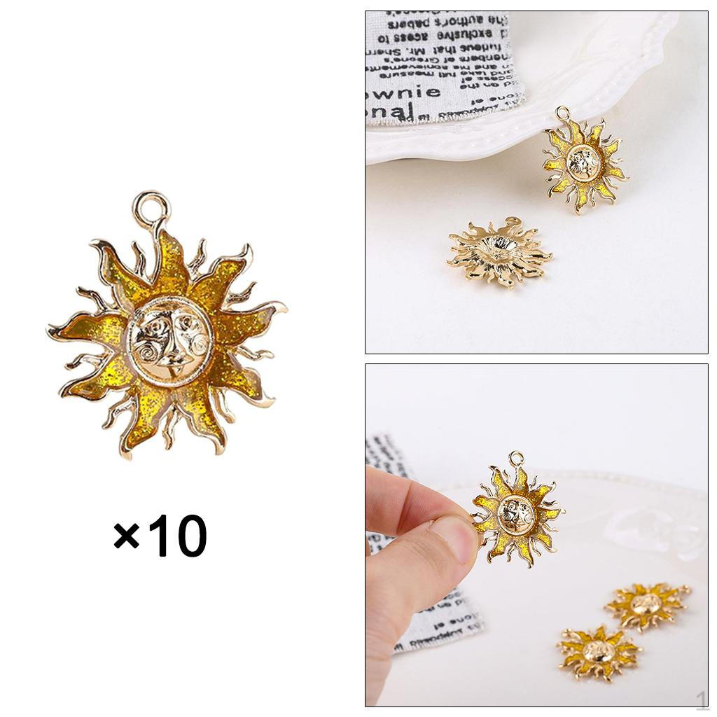 

10 Pieces Chain Drops Pendant Mini Pendants Charms for Making Necklace Bracelet Earrings Jewelry diy Style 1