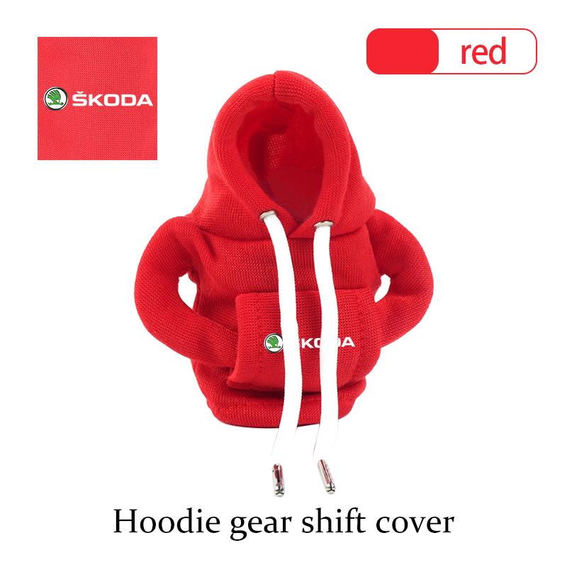 For Skoda Car Gear Shift Knob Cover Hoodie Shifter Boot Dust Cover Car Interior Decoration S Kodiaq Octavia 2 3 Yeti Karoq Rapid  VH1