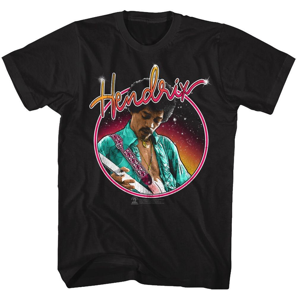 Jimi Hendrix Neon Music Shirt M