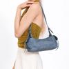 Retro Y2K Armpit Bag Large Capacity Pillow Handbag Temperament Hobo Bag  Women