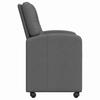 Dining Chairs with Casters 2 pcs Dark Gray 57 x 67 x 95 cm