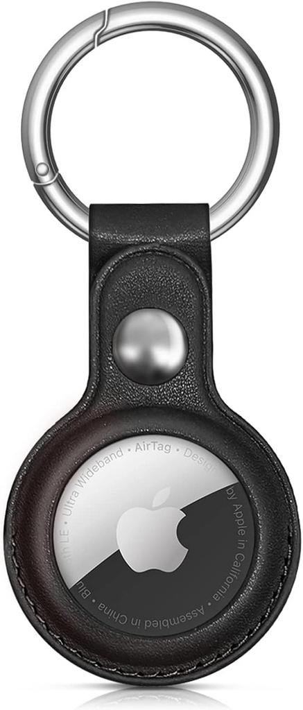 Etui Do Apple Airtag Z Ekoskóry - Czarne, Brązowe, Czerwone, Niebieskie - 4 Sztuki