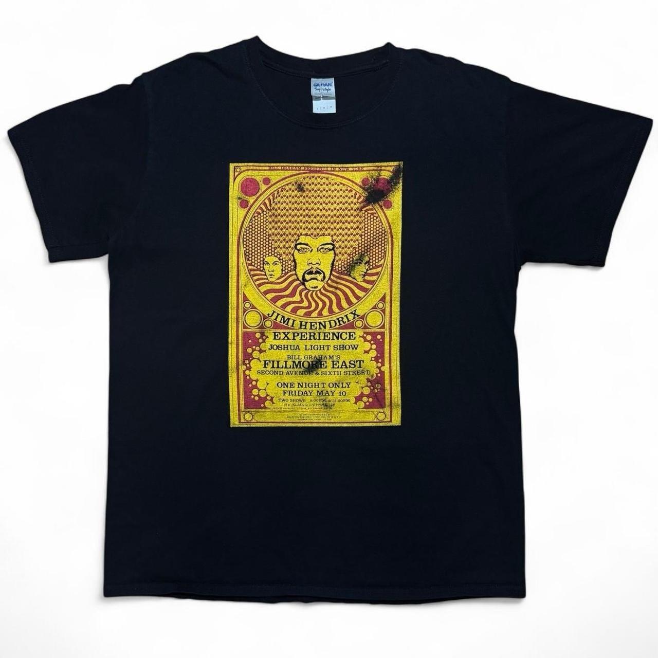 Vintage Y2K Jimi Hendrix Experience Band Concert Psych Rock Tour Merch T-shirt S