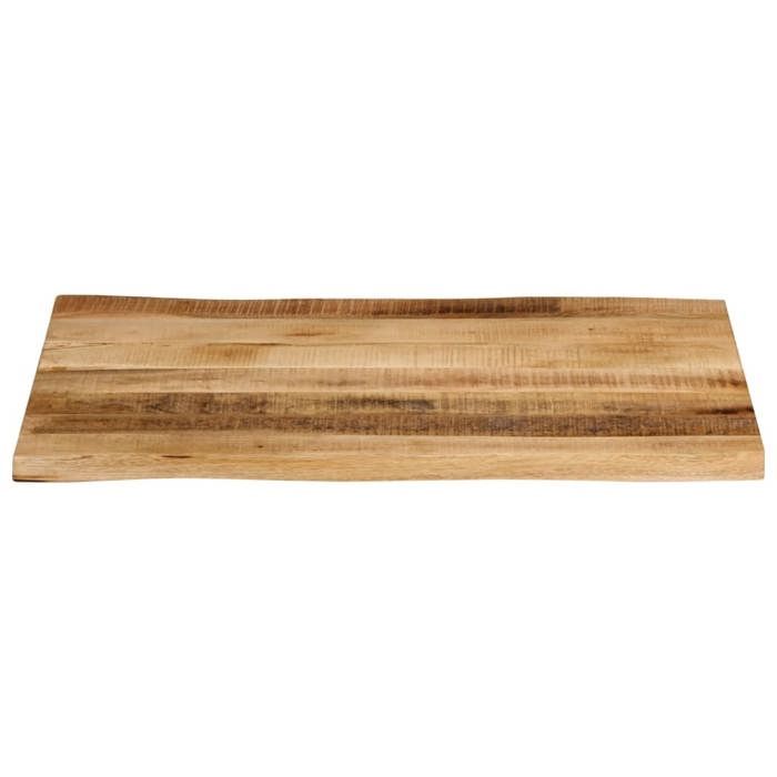 VidaXL Dessus de table bord vivant 70x60x3,8 cm bois de manguier brut, dessus de table en bois, dessus de table d'appoint, 370691