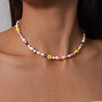 Stainless Steel Magnetic Freshwater Pearl Choker Necklace – Elegant, High-End Clavicle Chain Jewelry for Women