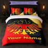 Eintracht Frankfurt Custom Name Text Bedding Set 1 Duvet Cover+2 Pillowcases Soccer Logo Personalized Gift For Special Occasion Bedroom Decor