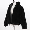 New Women 100% Natural Rex Rabbit Fur Hooded Coats Winter Russian Lady Warm Real Rex Rabbit Fur Jackets Hot Genuine Fur Overcoat