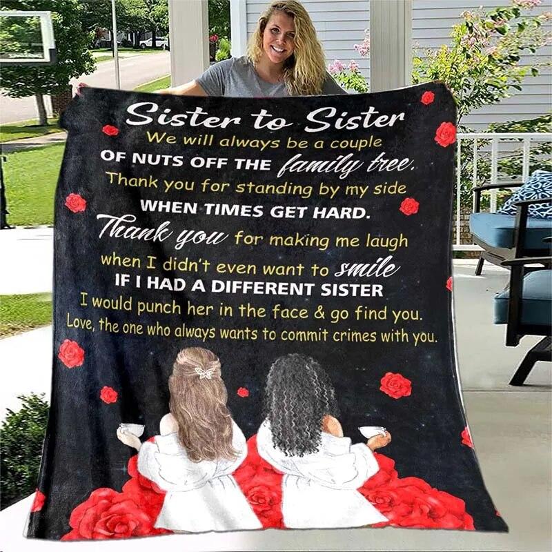 To My Wife/husband/Daughter/Son/Mom/Sister Blanket Custom Blanket Gift Air Mail Letter Blanket Family Gift Best Wish for Her/him