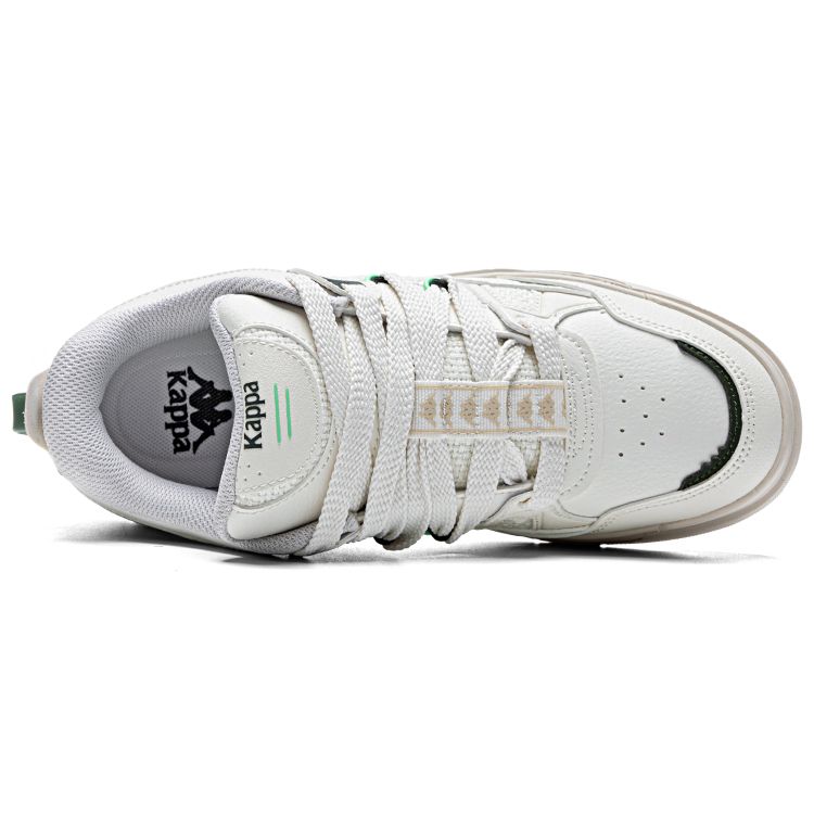 Kappa Slip-Resistant Durable Lightweight Breathable Low-Top Skate Shoes Unisex Sneakers White K0DU5CC17CJ-012