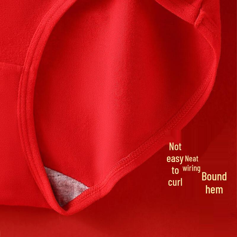 Yalu Women's Festive Red Cotton Underwear and Socks Gift Set