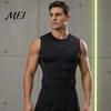 Kalorienverbrennendes Kompressions-Tanktop für Herren, Hohe Dehnbarkeit, Schnelltrocknend, Athletisch für Basketball, Kernstraffung, Training, Laufen, Haltungskorrektor