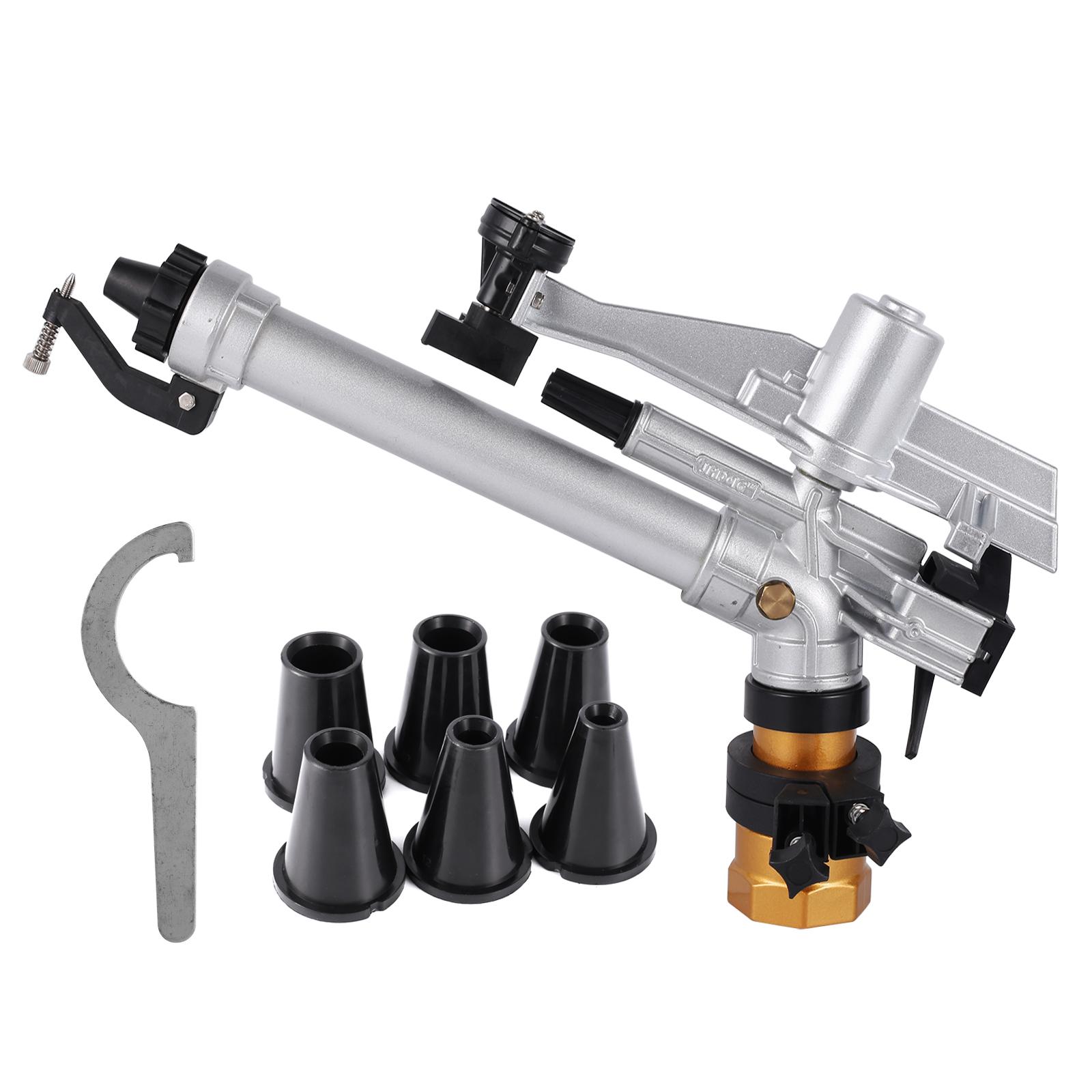 2-inch 360-degree Rocker Nozzle Farm Irrigation Nozzle Pulse Impact Nozzle Garden 360-degree Automatic Irrigation Rain Gun