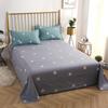 Simple Cotton Bed Sheet for Double Bed - Suitable for Summer & Student Dormitory, 40 Count, All Seasons
