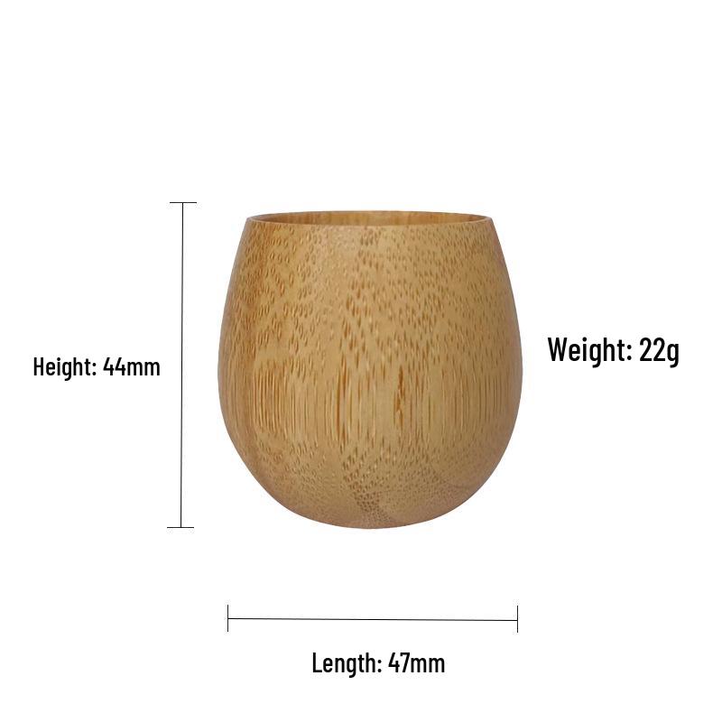 

Japanese Solid Wood Retro Mug: Large Belly for Beer, Tea, or Water.