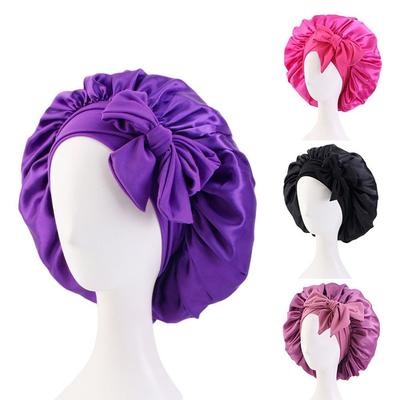 Turban Bonnet Sleeping Cap With Headband Sleep Hat Breathable Silk Nightcap  Women Children