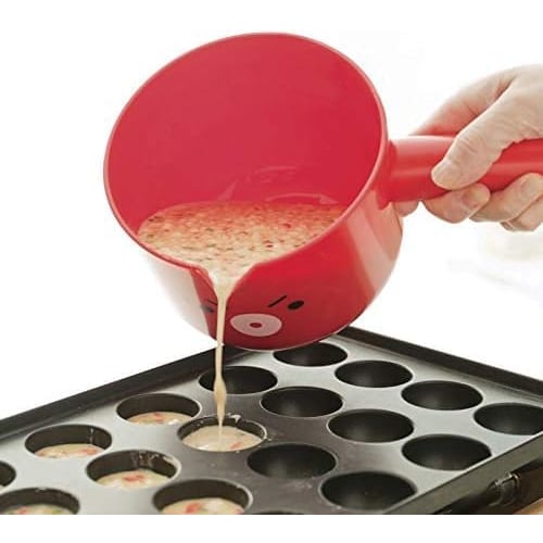 KAI Takoyaki Tools Set of 5, 2 Picks, Kitchen Paper, Oil Drilling, Powder Sprinkling, Ball Dispenser