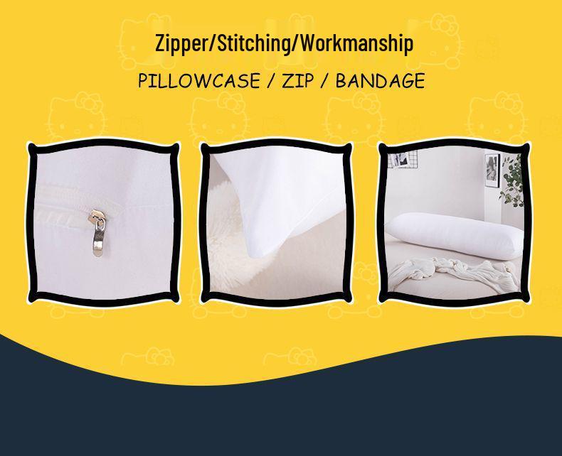 Miez Pernă de Corp Anime din Bumbac cu Elasticitate Ridicată, 50x160cm, 150 Ponderat Design Cloud cu Șapte Orificii