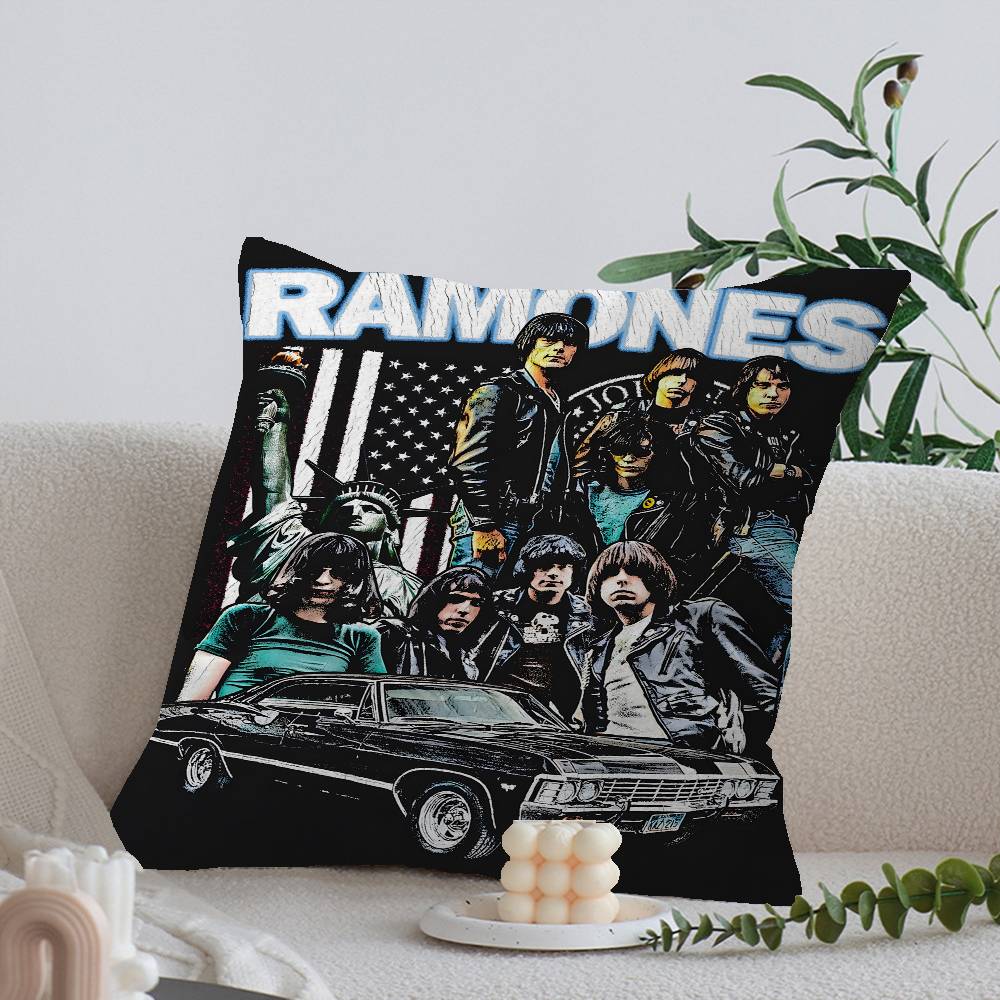 Band Rock R-Ramones Maple Design Cushion Cover Happy Autumn Harvest decor Holiday Decorati Pillow Cover