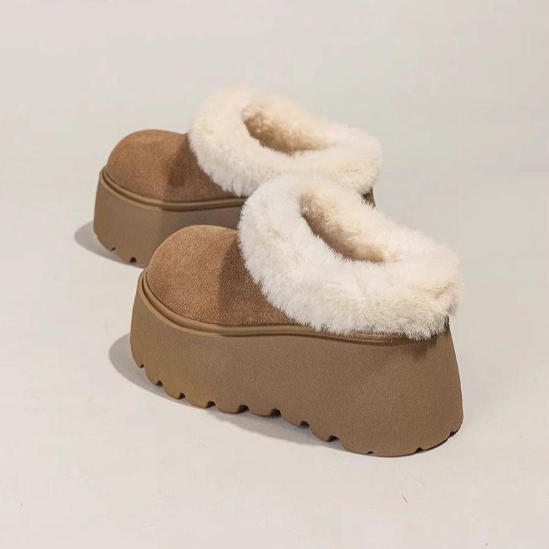 Winter New Round Toe Comfortable and Casual Snow Boots Fashionable Thick Sole Velvet Warm and Non Slip Walking for Women 40