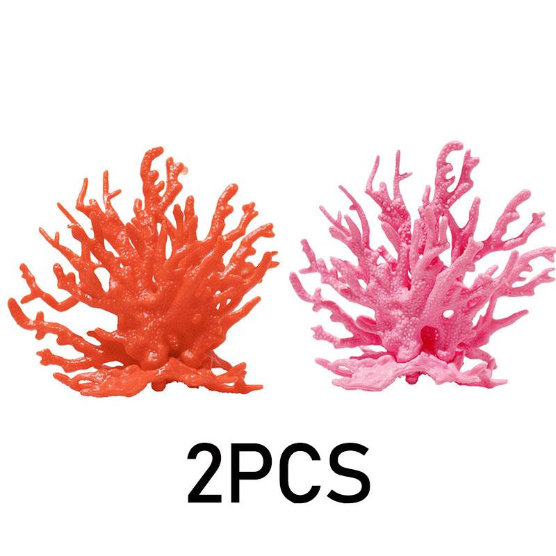 Fake Coral Aquarium Decoration for Aquarium Coral Water Plant Resin Fish Tank Aquascape Simulation ZSP06