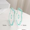 Acrylic Flower Coaster Heat-Resistant Scratch-resistant Cup Pads Non-Slip Cute Transparent Cup Mat for Kitchen Living Room Office