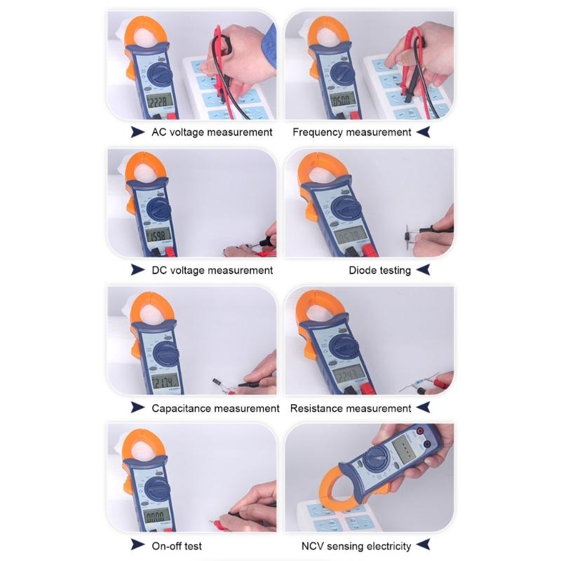 Professional Digital Clamp Multimeter Featuring Voltages Current Resistance Testing And Auto Ranges Function