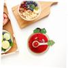 Ceramic Fruit Shaped Bowl with Spoon Watermelon Dishes Kitchen Decoration Serving Bowl for Soup Cereal Ice Cream Salad Dessert