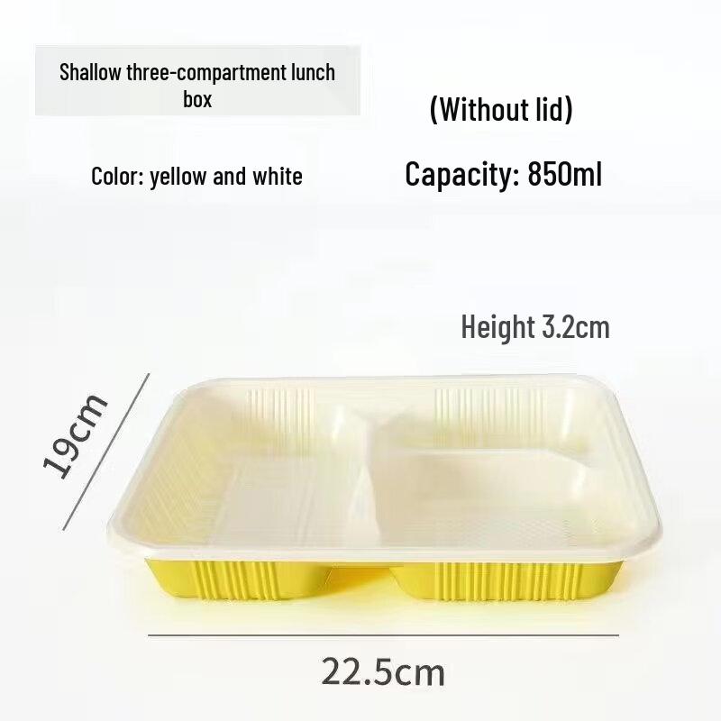 ZISIZ Disposable Plastic Lunch Box