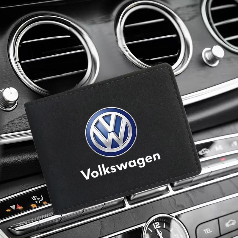 PU Leder Kreditkartenetui Schutzhülle für Fahrzeugpapiere für Volkswagen Golf-5 6 7 MK6 Jetta Lavida Polo Tiguan Passat B5 B6 B7