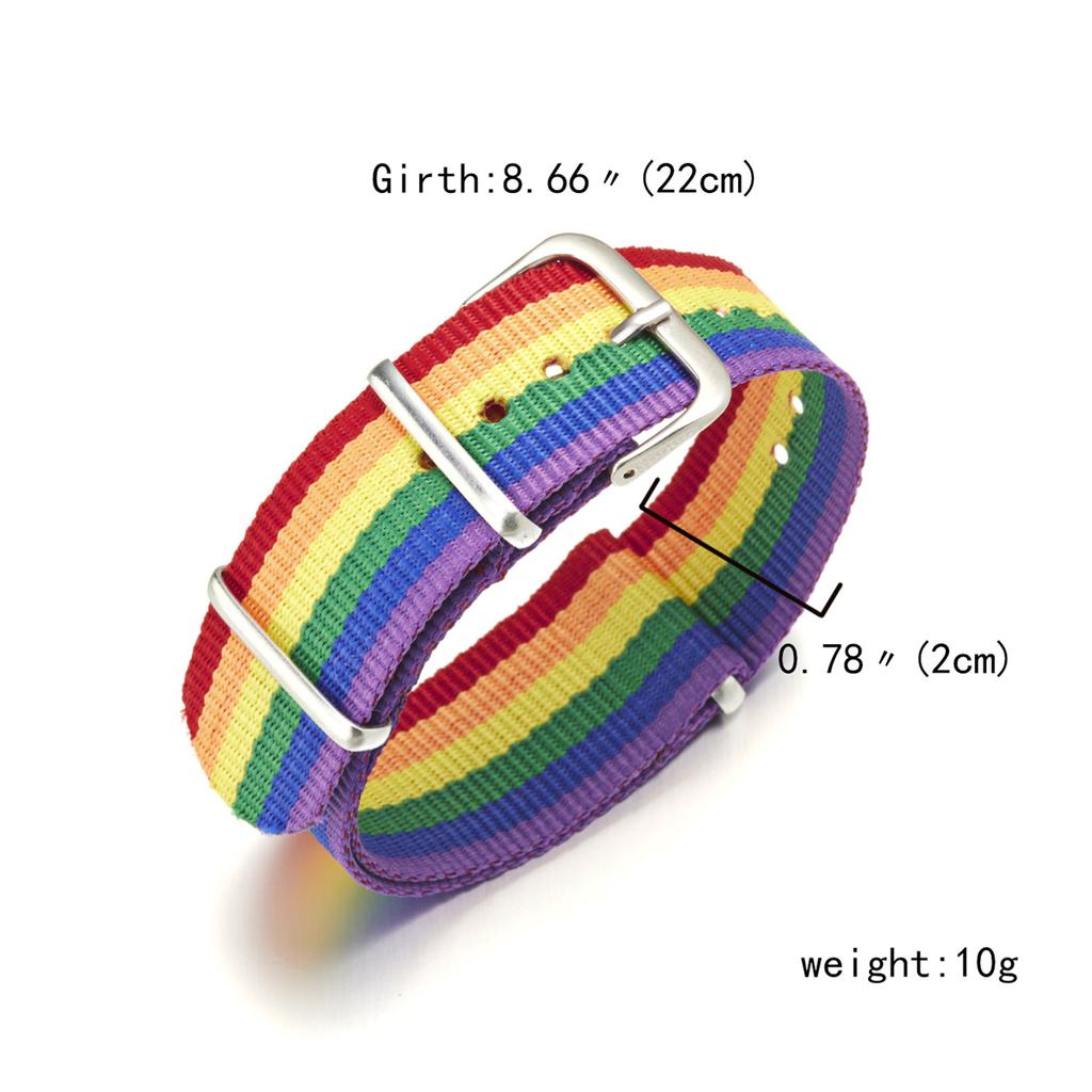 Fashion Rainbow Bracelets For Women Girls Boy Ladies Rainbow Love Pride Woven Wristband Bracelet Couple Friendship Party Jewelry