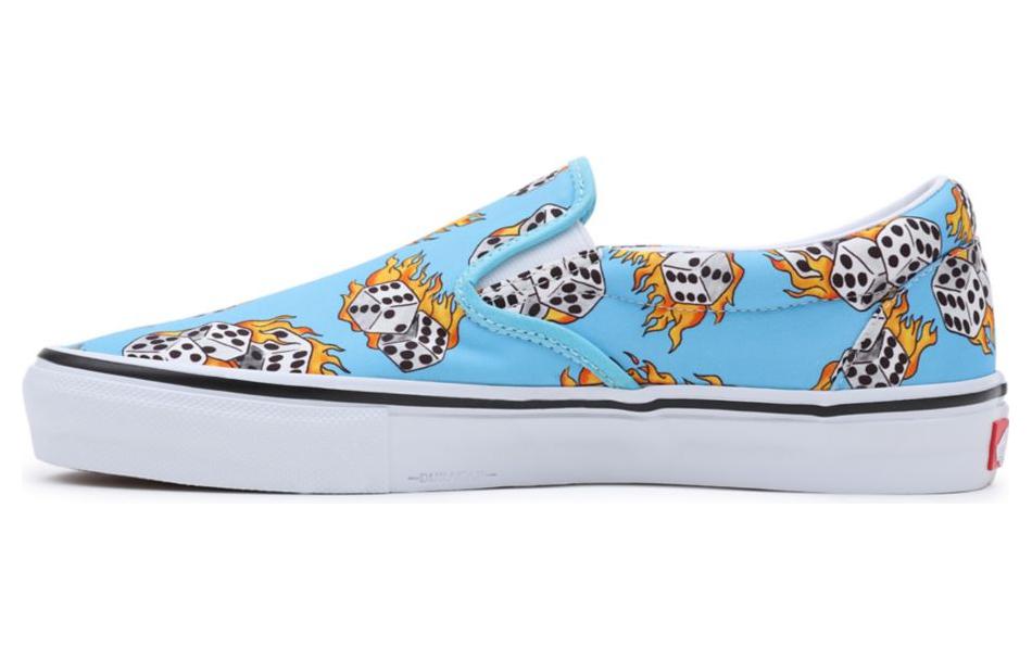 Vans Skate Slip-On Blue Flame Dice 36