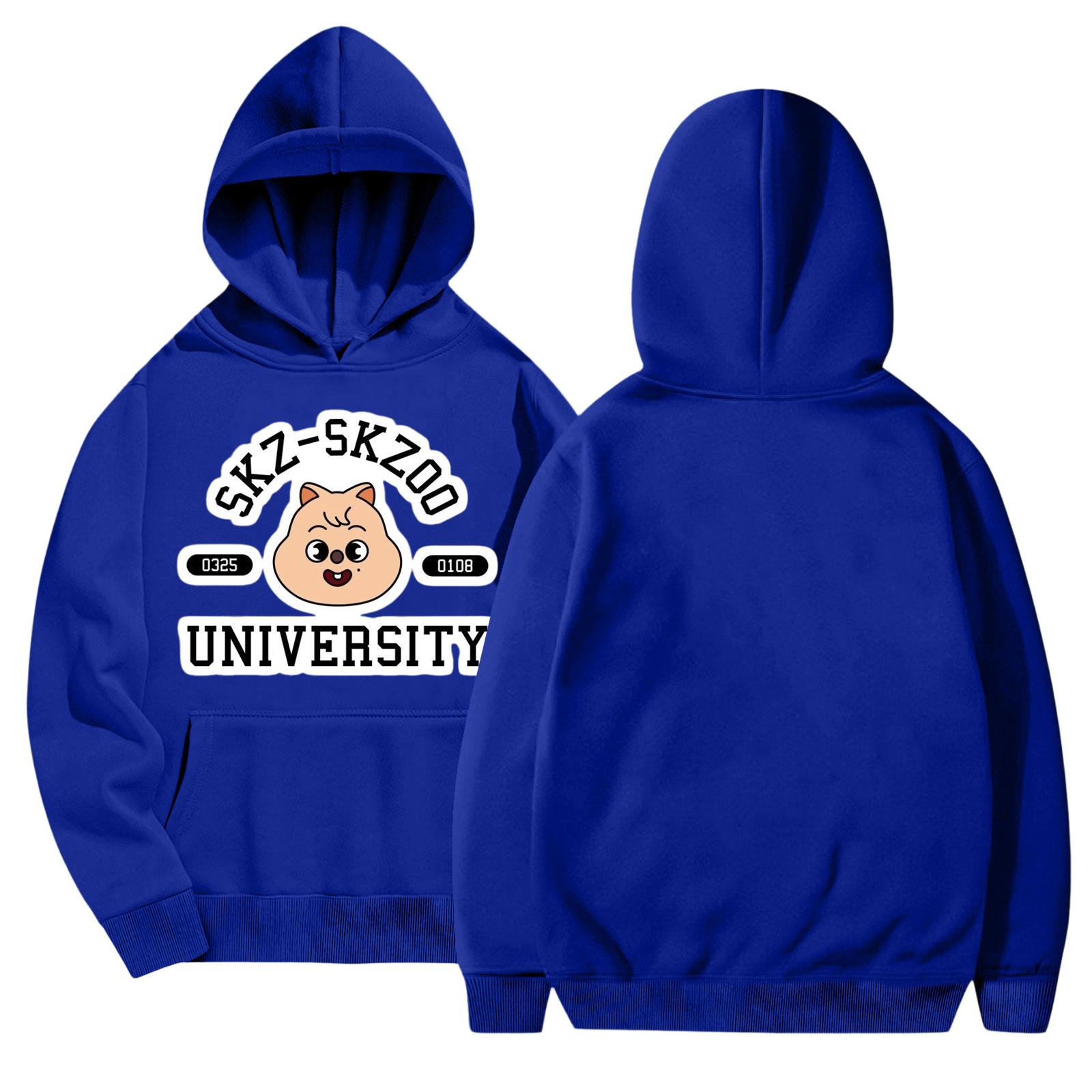 

Unisex Fashionable Casual Long Sleeved Loose Printed Hooded Sweatshirt XL