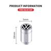 2025 Hot Fashion Aluminum Car Tire Valve Cap Tyre Gas Nozzle Cover Valve Dustproof For VW Volkswagen Jetta MK5 Golf Passat 3B7 6