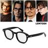 Johnny Depp Lemtosh Glasses Frame Men Women Luxury Brand Vintage Computer Goggles Acetate Glasses Frame Transparent Lens Box
